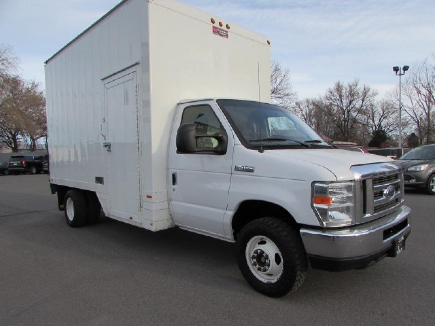 2013 White /Gray Ford Econoline XL (1FDXE4FS1DD) with an 6.8 V10 Engine engine, Automatic TRansmission transmission, located at 4562 State Avenue, Billings, MT, 59101, (406) 896-9833, 45.769516, -108.526772 - 2013 Ford Econoline E450 Box Van with side entry door - Tommy liftgate! 6.8 V10 Engine - automatic transmission - Dual rear wheels - RWD - 168,028 miles - Liftgate - side entry door - Montana one owner - Inspected and serviced - copy of inspection and work performed as well as full vehicle histor - Photo#5